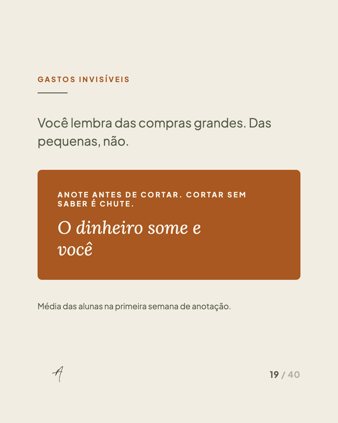 Modelo C6, Orientação em card sienna